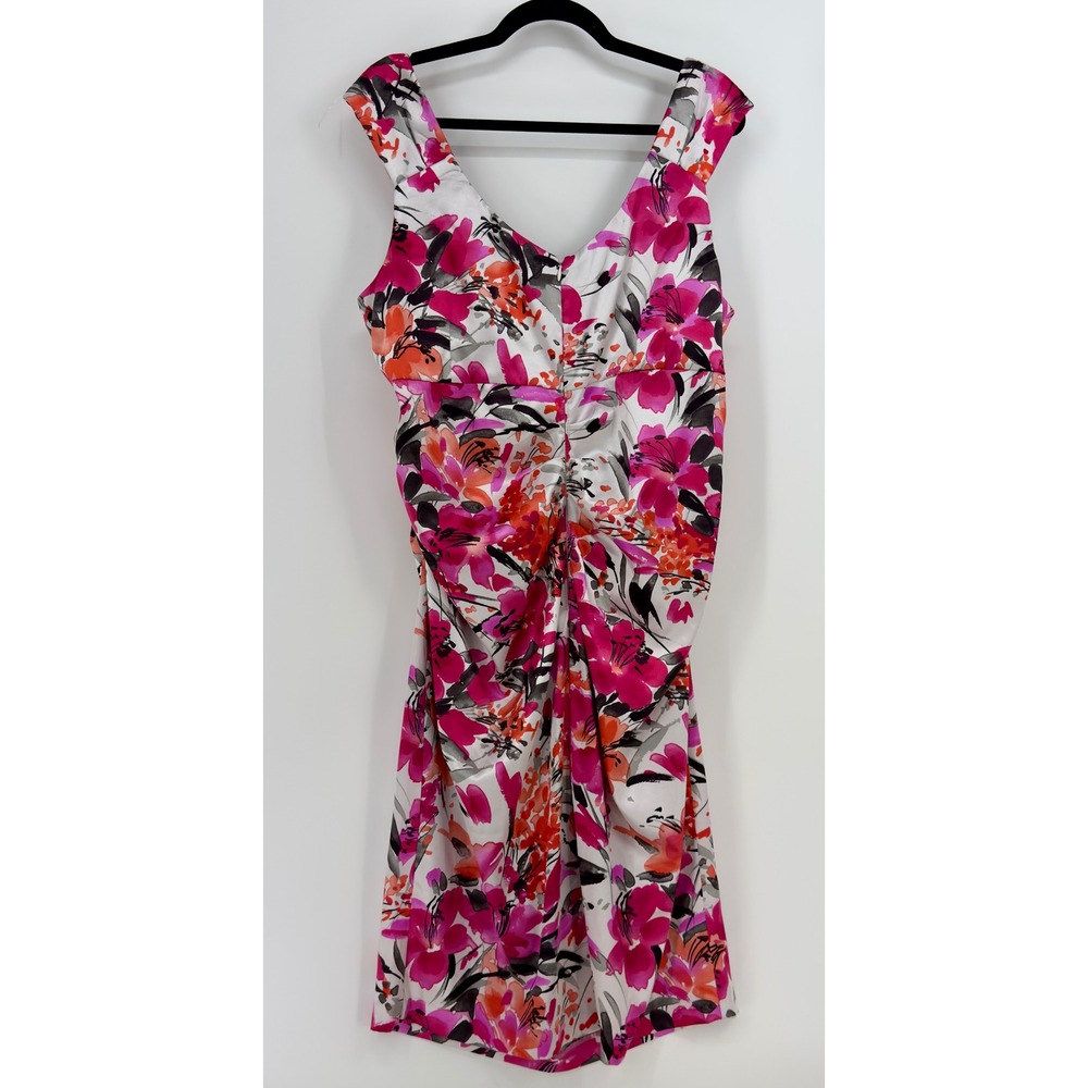 Floral Pink Sleeveless Dress - Picture 5 of 5
